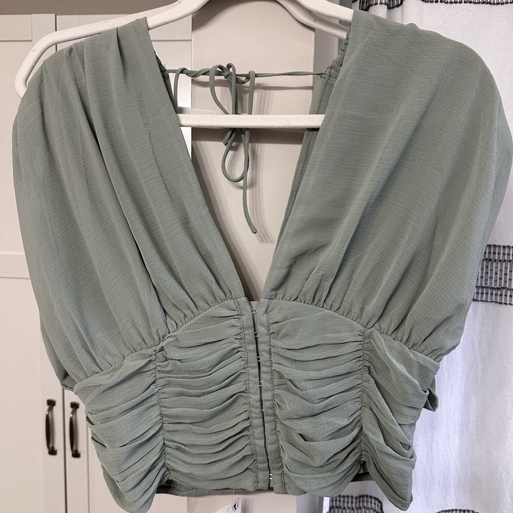 Free People Aria Ruched Corset Top